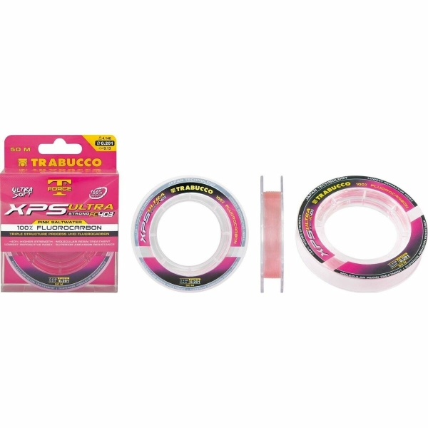 T-FORCE XPS ULTRA STRONG FC 403 PINK SALTWATER x 50 Μέτρα Trabucco